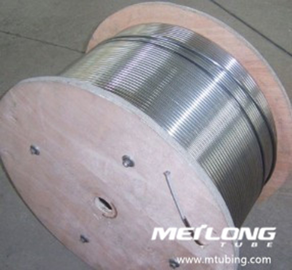 Línea de tubería de inyección química en espiral de acero inoxidable ASME SA269 S31603