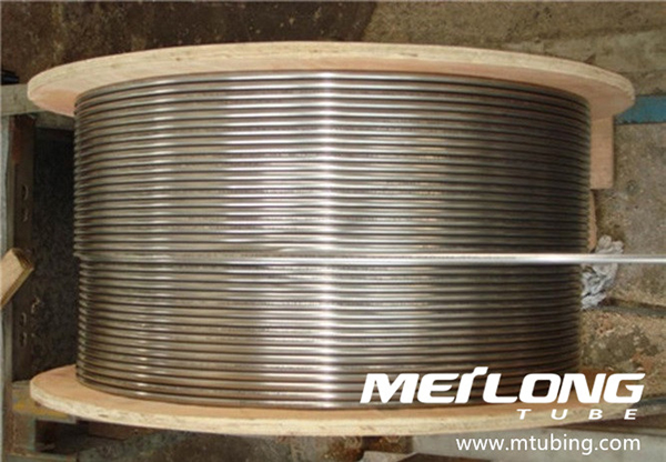 Línea de control capilar en espiral de acero inoxidable ASTM A269 316L Tubería umbilical