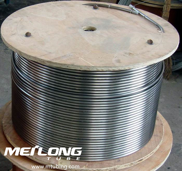 ASTM A269 316L rustfrit stål oprullet kapillar umbilical slange
